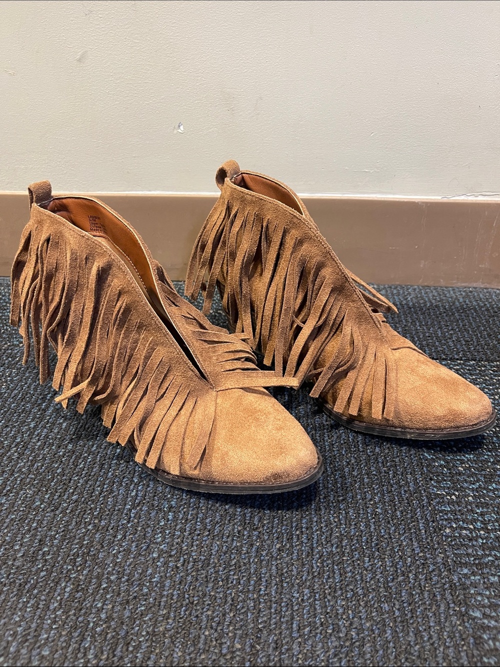 Coconuts by Matisse Brown Suede Fringe Ankle Booties